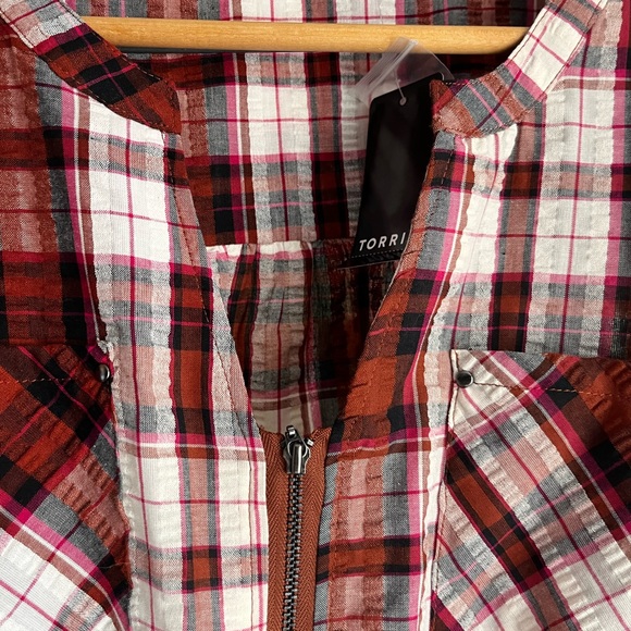 Torrid Plaid Dress , Size 00, m/l or 10 - Picture 3 of 5